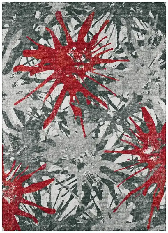Addison Rugs ABV36 Bravado Machine Made Red Area Rugs