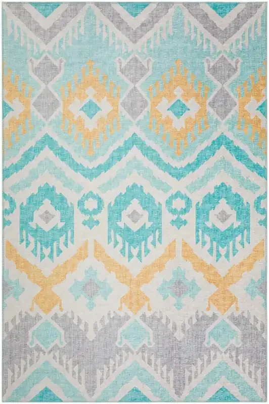 Addison Rugs AYU32 Yuma Machine Made Aqua Area Rugs