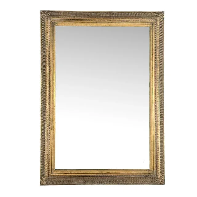 Aesthetic Period Giltwood Frame, Circa 1900, Now a Mirror