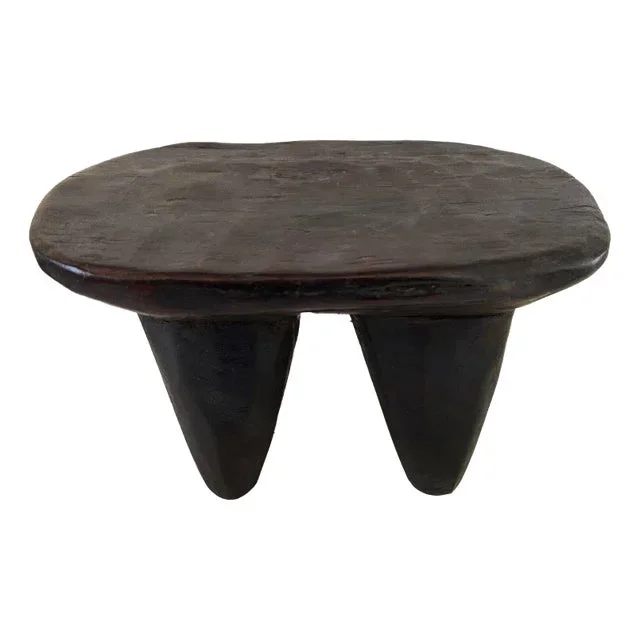 African Senufo Wood Kids Milk Stool I . Coast 10.75 ” W