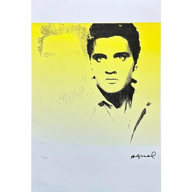 After Andy Warhol, Elvis Presley Yellow, 1980s, Lithograph