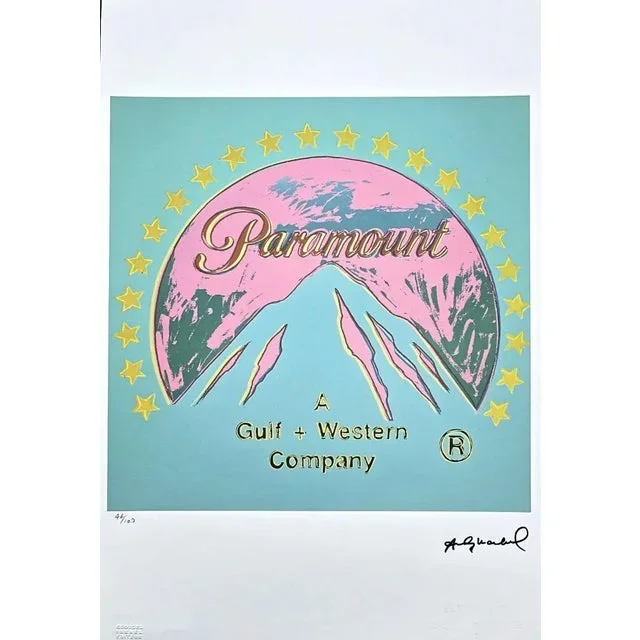 After Andy Warhol, Paramount Blue-Pink , 1980s, Lithograph