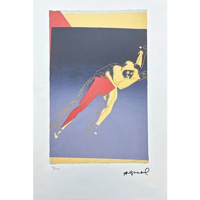 After Andy Warhol, Speed Skater Blue, 1980s, Lithograph