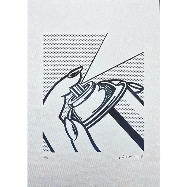 After Roy Lichtenstein, “Spray Can”, 1990s, Silk-Screen