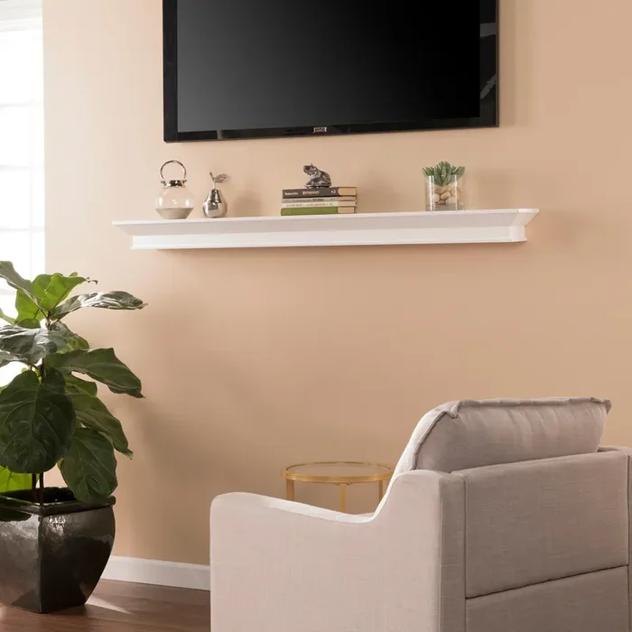 Afton Floating Mantel/wall Shelf – White