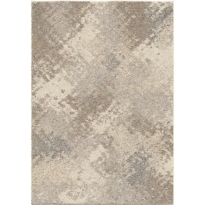 Airhaven Contemporary 5×8 Area Rug In Cream/grey