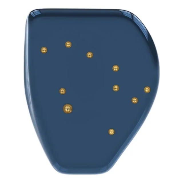 Alessia Constellation 1 Arctic White/Gold Side Table from Eje-Design