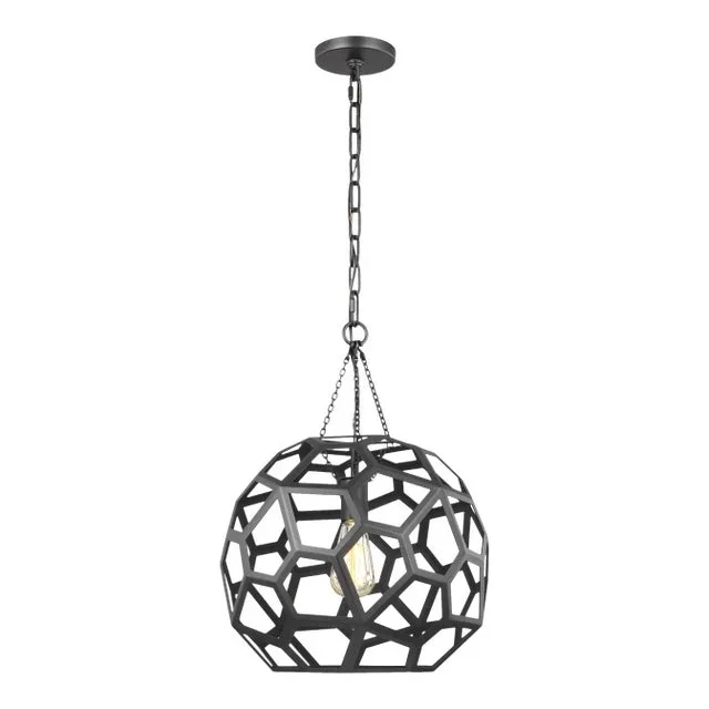 Alexa Hampton by Visual Comfort Studio Feccetta Medium Pendant, Black