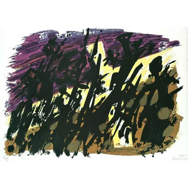 Alfred Manessier, Abstract Composition, 1975, Lithograph