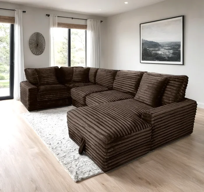 Alisson Mocha Storage RAF Sectional