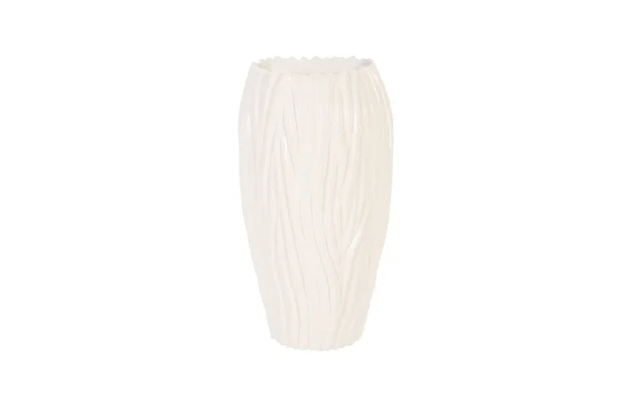 Alon Planter, Gel Coat White, 14x14x28″