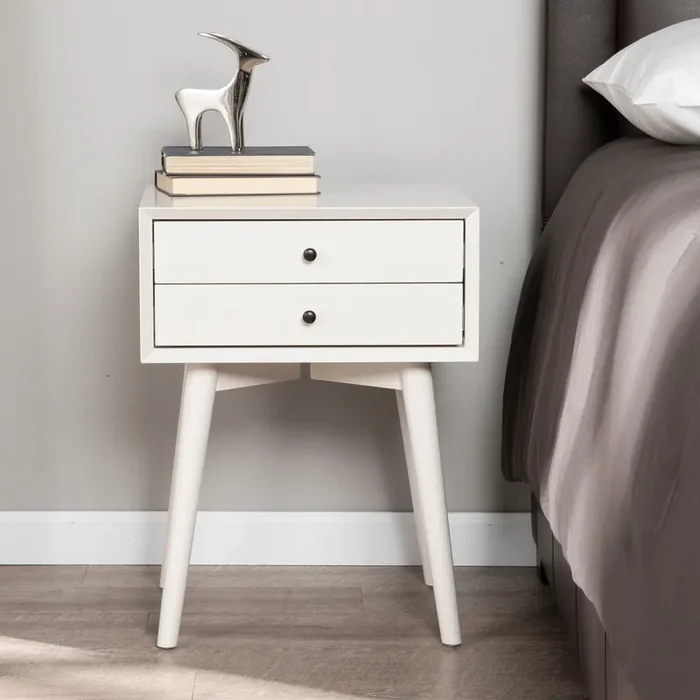 Alpine Bedside Table W/ Drawers – Hf2877