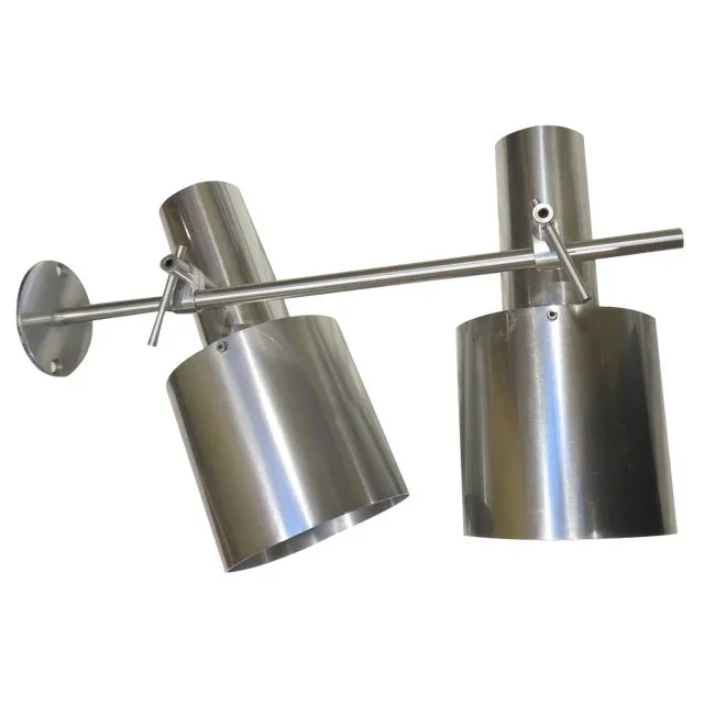 Aluminium Ceiling Light by Peter Nelsen, 1960s