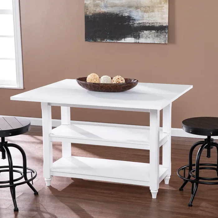 Alverton Convertible Console To Dining Table – White