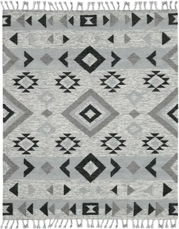 Amer Rugs Artifacts ARI-3 Silver Gray Flat-weave Area Rugs