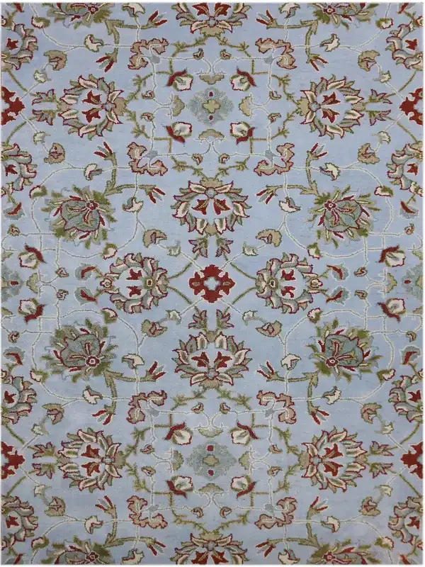 Amer Rugs Bloom BLO-18 Powder Blue Ivory Hand-tufted Area Rugs
