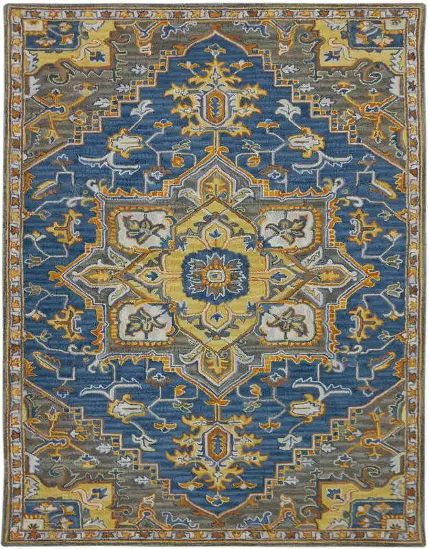 Amer Rugs Boho BOH-6 Pastel Blue Blue Hand-tufted Area Rugs