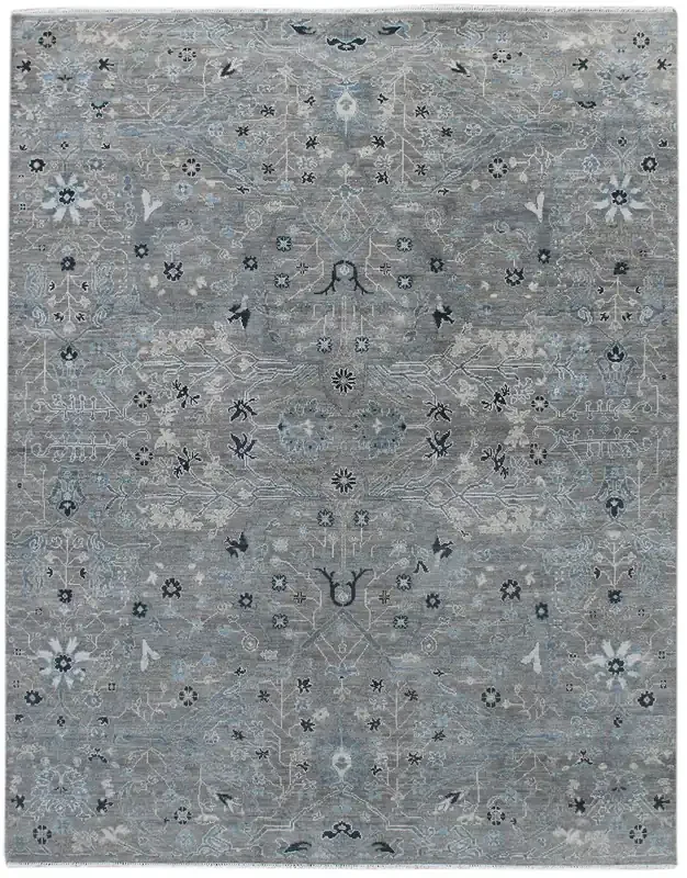 Amer Rugs Bristol BRS-2 Silver Sand Blue Hand-knotted Area Rugs