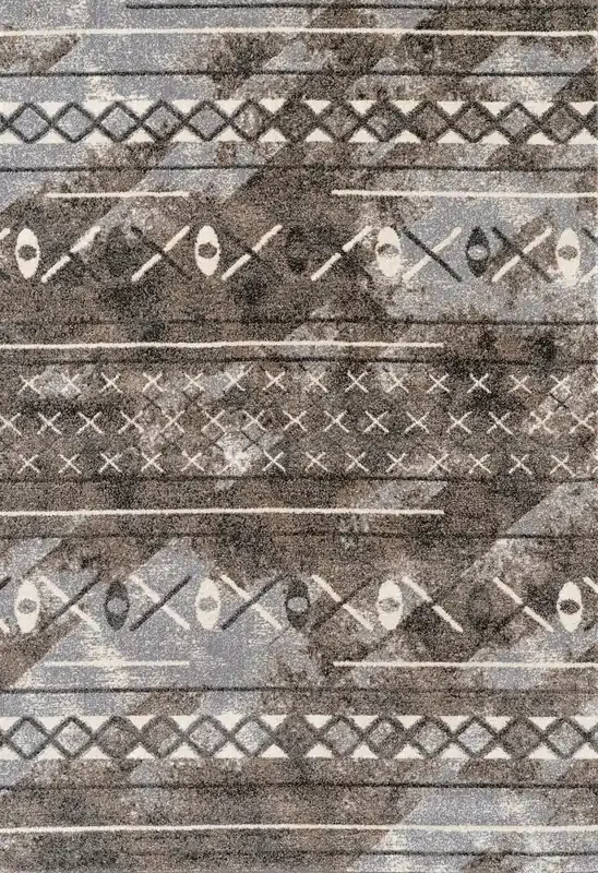 Amer Rugs Caribe CAR-5 Walnut Brown Machine-made Area Rugs