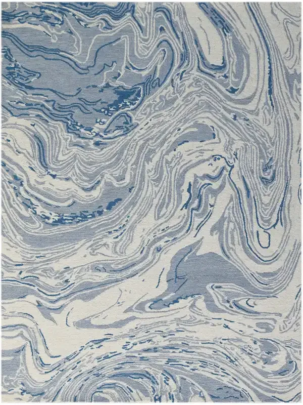 Amer Rugs Carrara CRR-5 Light Blue Blue Hand-tufted Area Rugs