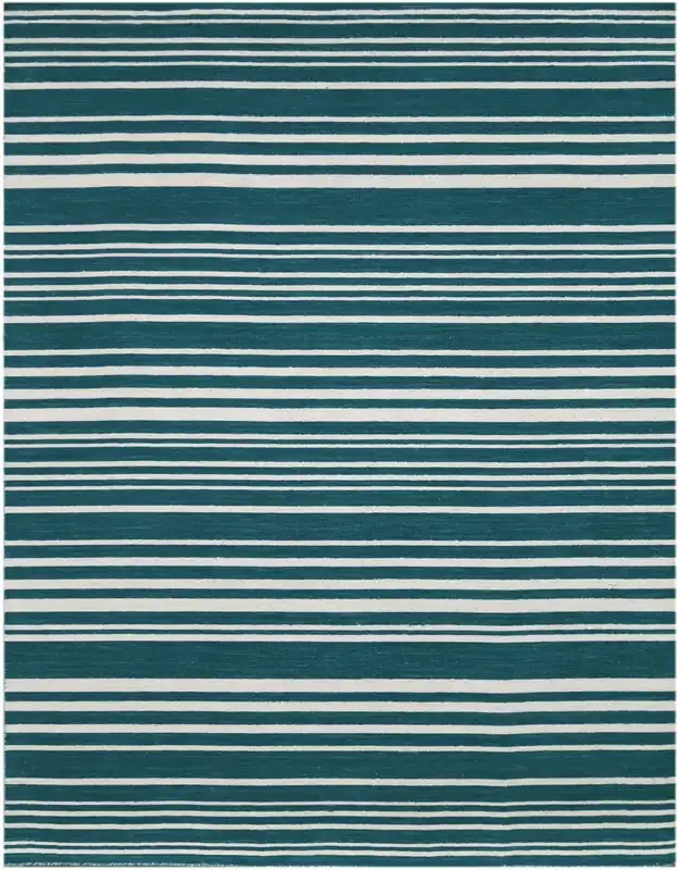 Amer Rugs Elana ELA-4 Teal Blue Flat-weave Area Rugs