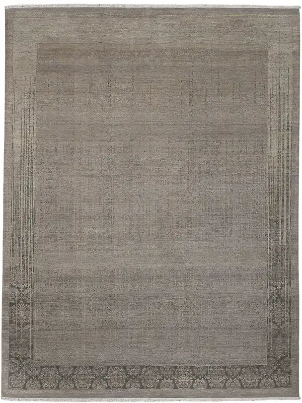 Amer Rugs Pearl PEA-4 Light Gray Gray Hand-knotted Area Rugs