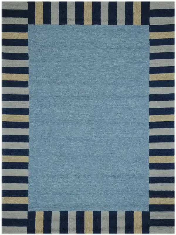 Amer Rugs Piazza PAZ-21 Slate Blue Blue Power-loomed Area Rugs