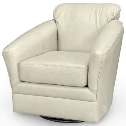 American Made Lyra Swivel Glider in Evolution Leather