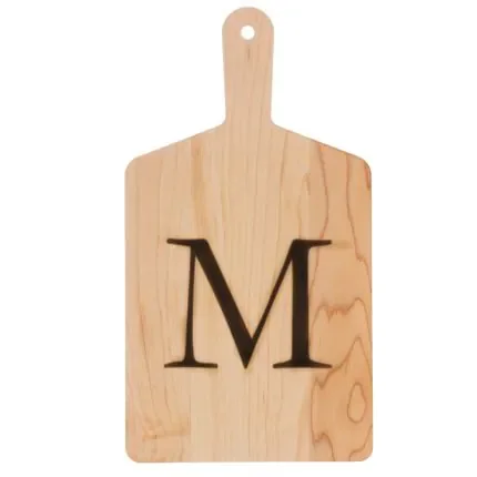 American Made Solid Maple Wood Monogrammed
