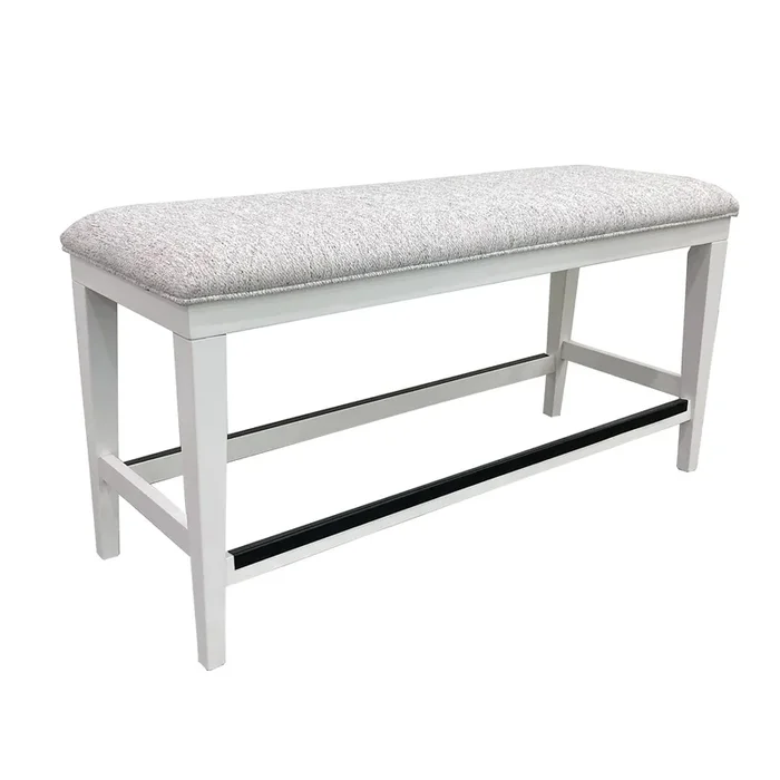 Americana Counter Height Dining Bench in Cotton