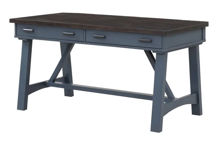 Americana Office Desk in Blue, 60 Inch