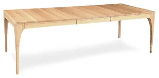 Amish Crafted Solid Quartersawn White Oak Cole Extension Table in Natural Effects Finish
