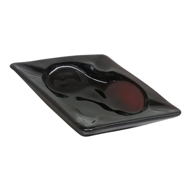 Anchor Hocking Ruby Red Glass Ashtray 4214b