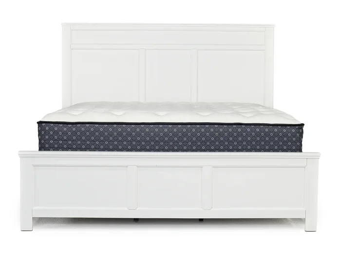 Andover Panel Bed in White, Eastern King