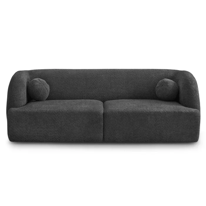 Anna French Grey Boucle Sofa