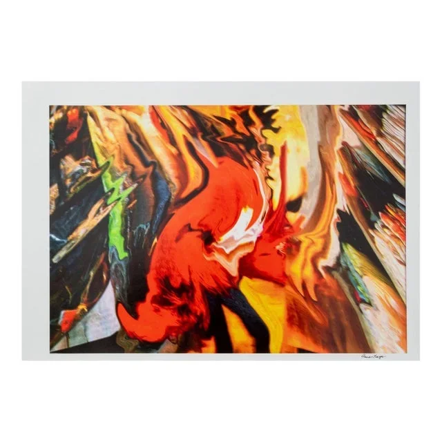 Anne Sager Abstract Paint Pour Composition C-Print