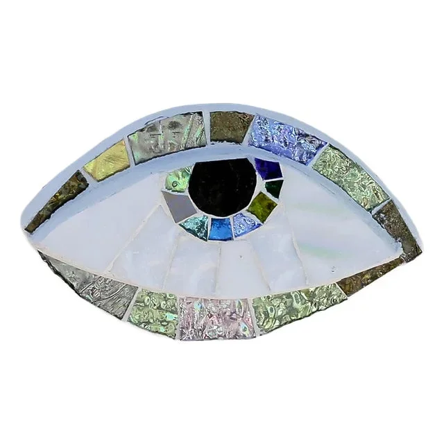 Anti Evil Eye Mosaic #33 Wall Sculpture by Ruth Minola Scheibler
