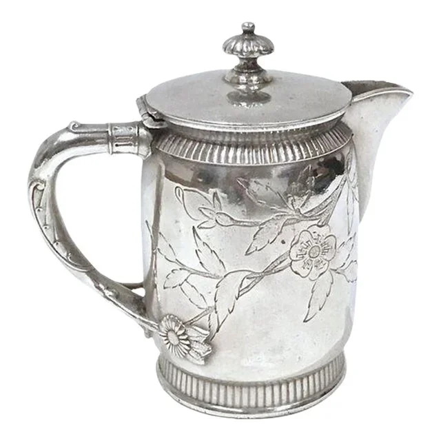 Antique Aesthetic Movement Silver-Plate Creamer