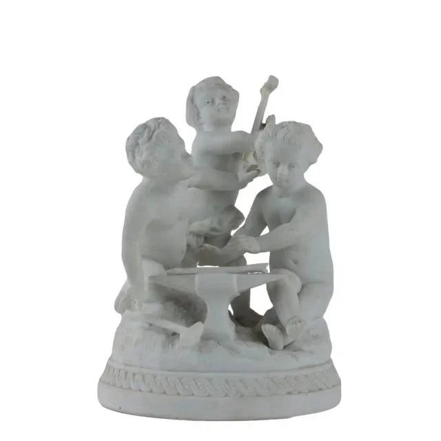 Antique Angels Sculptures from Sèvres Biscuit