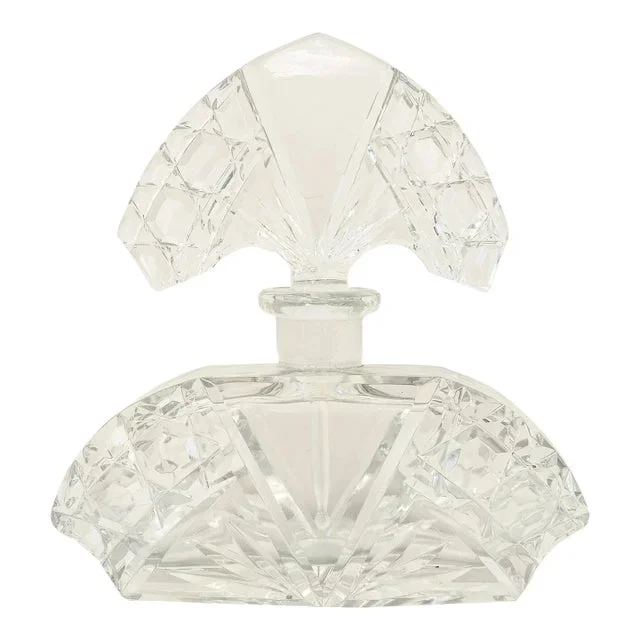 Antique Art Deco Perfume Bottle With Dauber