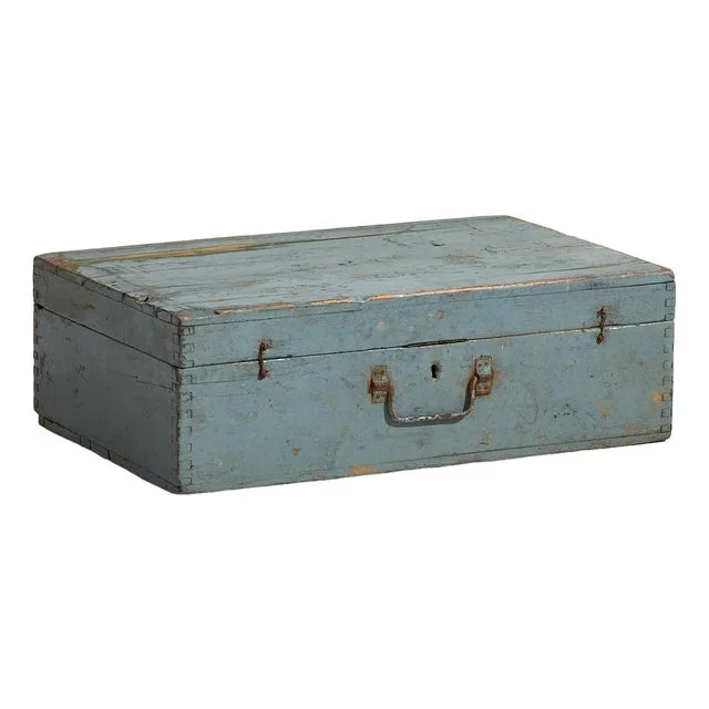 Antique Case with Light Blue Patina, 1920