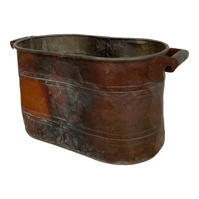 Antique Copper Boiler Tub