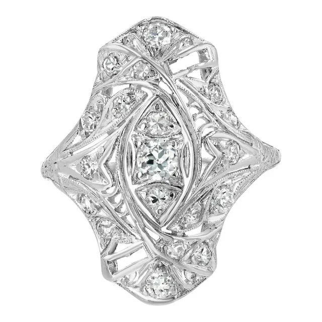 Antique Diamond Edwardian Ring Size 6.5