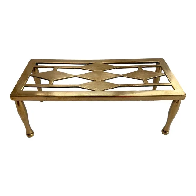 Antique English Brass Trivet