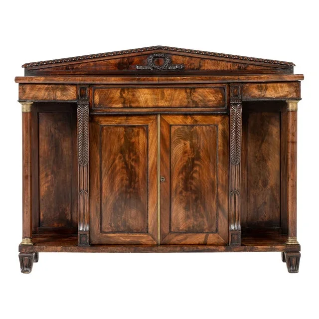 Antique English Regency Side Cabinet in Mahogany