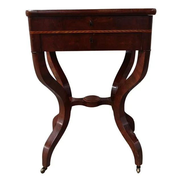 Antique English Sewing Table, 1850