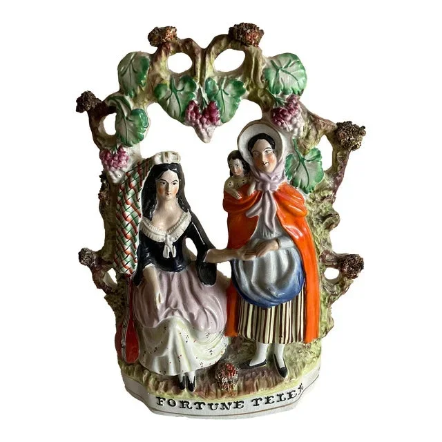 Antique English Staffordshire Figure “Fortune Teller”