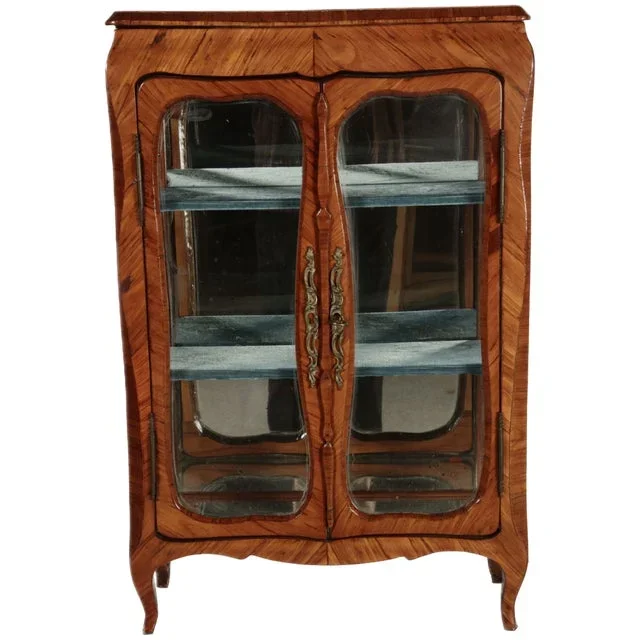 Antique French Baroque Showcase, 1850