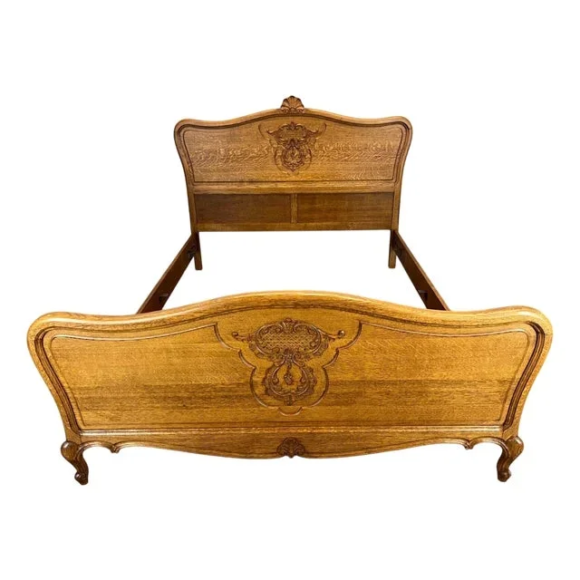 Antique French Louis XV Double Bed