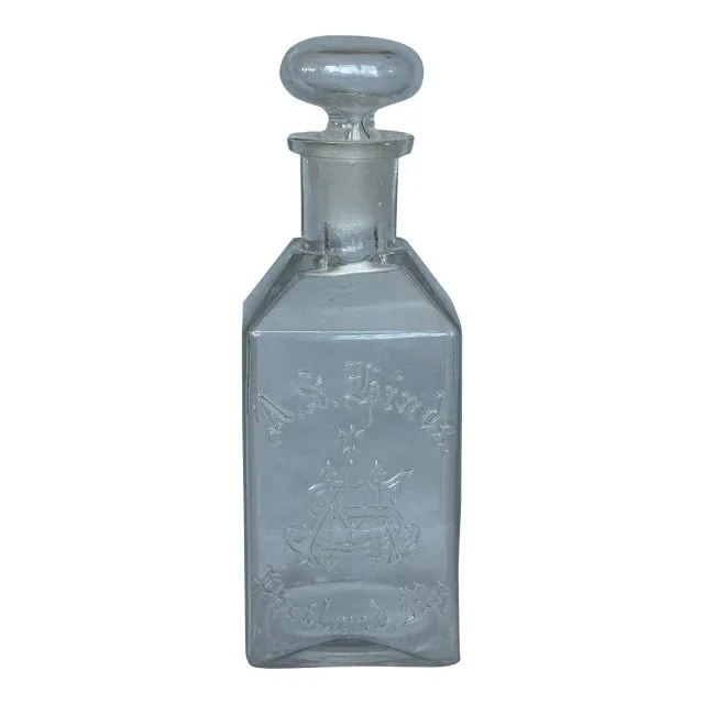 Antique Glass Apothecary Bottle